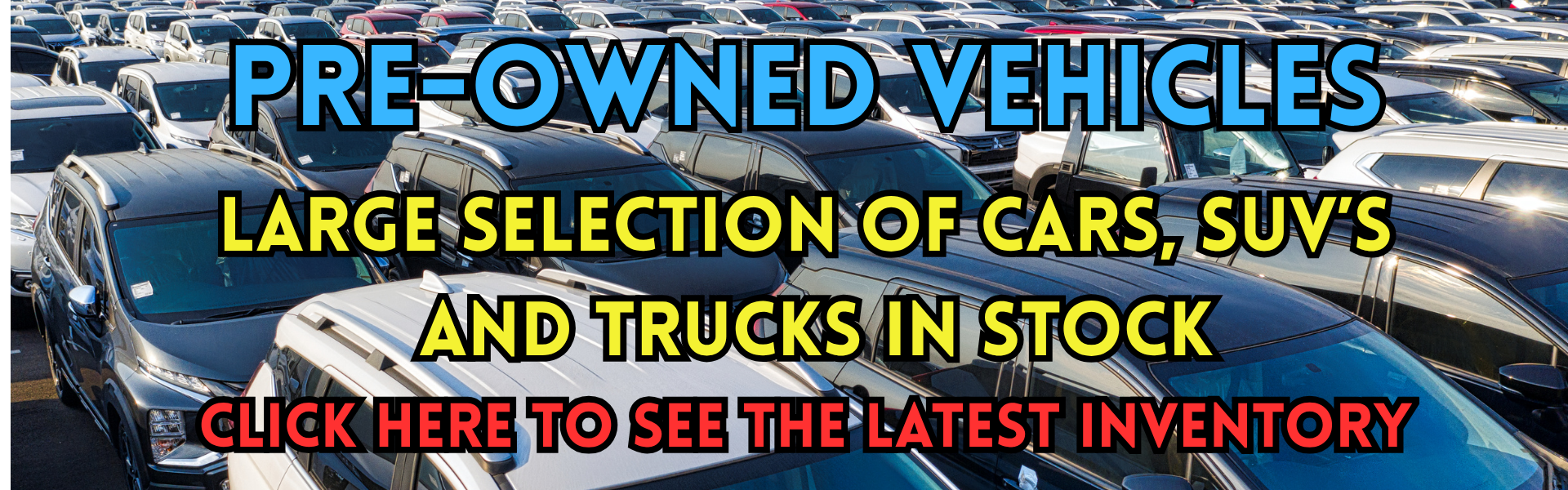 Pre-owned banner Jan. 2026